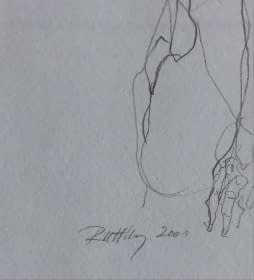 "Akt rajz XIV./ Akt Zeichnung XIV." by Ruttkay Sándor on art24